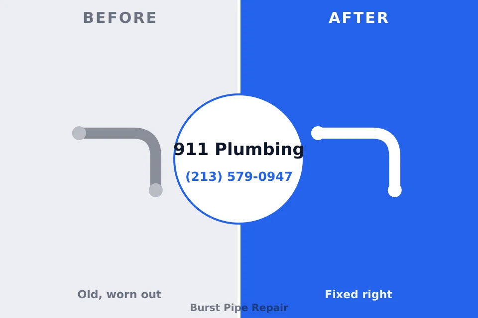 Before and after: plumbing repair Vernon Valley, NJ
